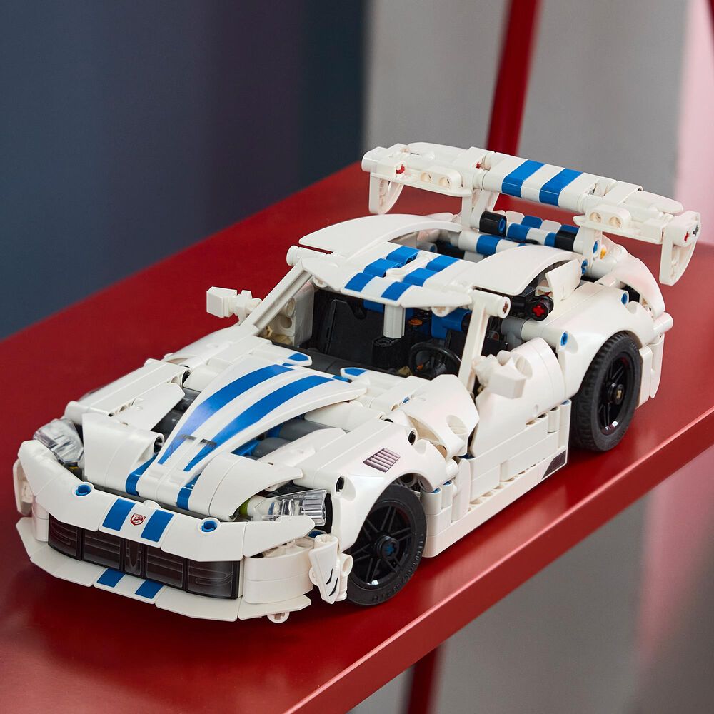 LEGO Technic Dodge Viper GTS-R Sports Car Building Set, , large