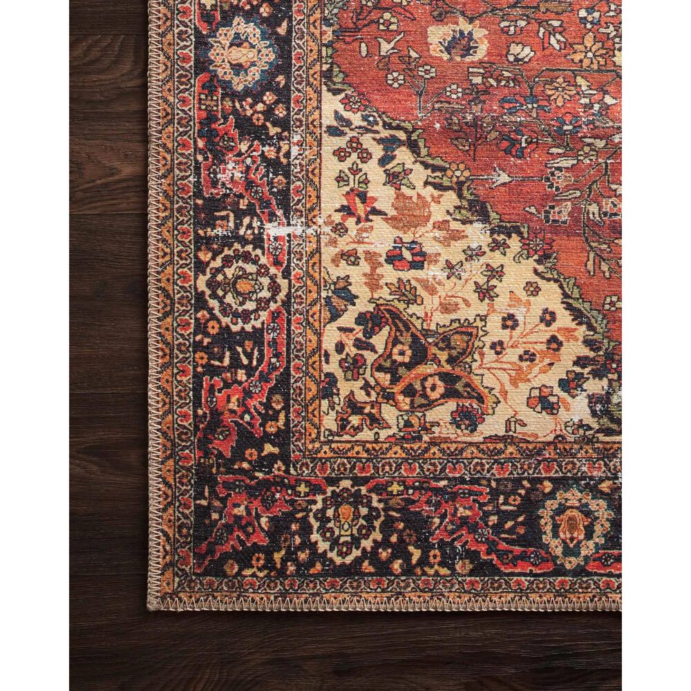 Loloi Loren LQ-07 2&#39;3&quot; x 3&#39;9&quot; Red and Navy Area Rug, , large