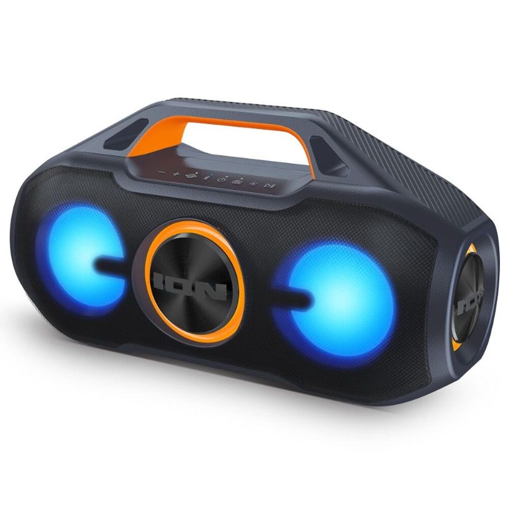 Ion AquaSport Max Waterproof 60-Watt Bluetooth Stereo Speaker with Lights  in Black | NFM