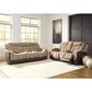 Ashley Mixed Motion Power Reclining Loveseat with Console in Brownstone, , large