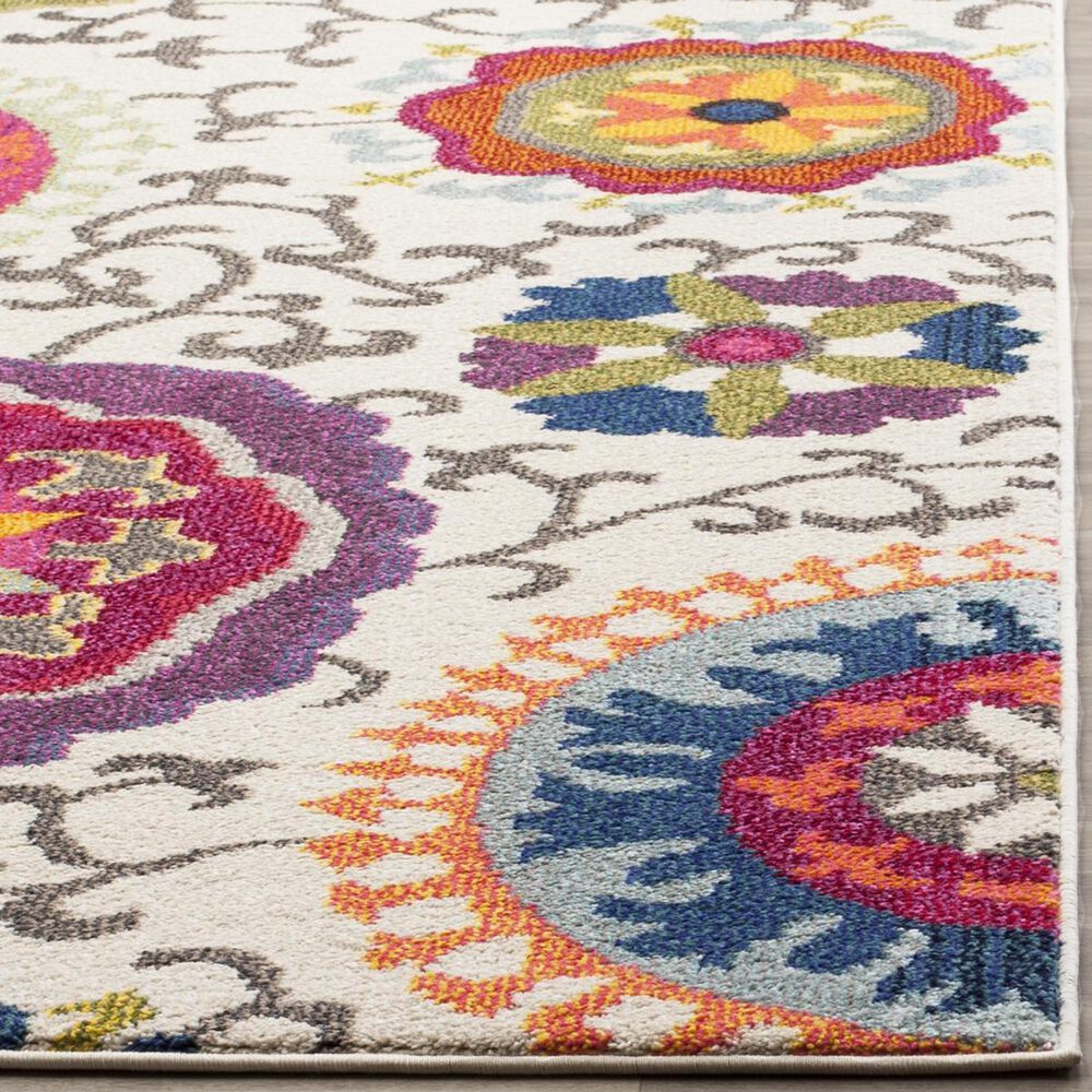 Safavieh Monaco MNC233A-3 3&#39; x 5&#39; Ivory/Multi Area Rug, , large