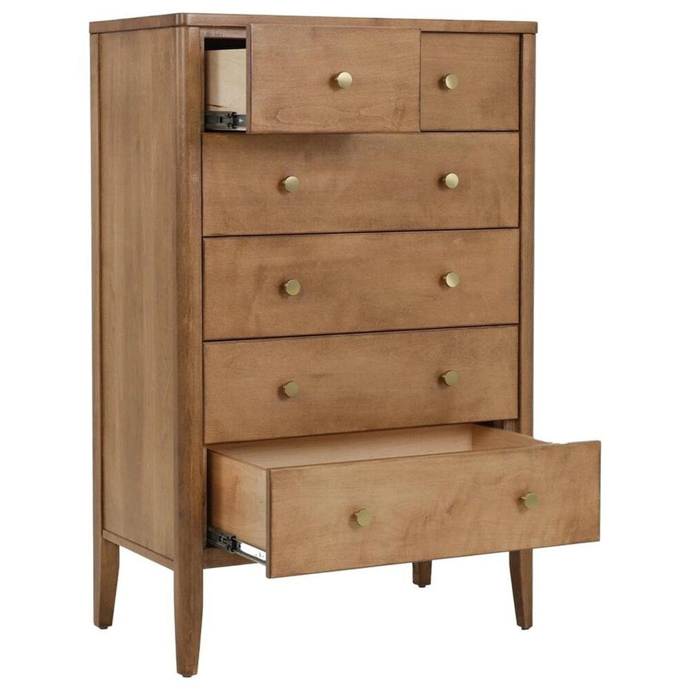 Archbold Furniture Warren 6-Drawer Chest in Harvest, , large