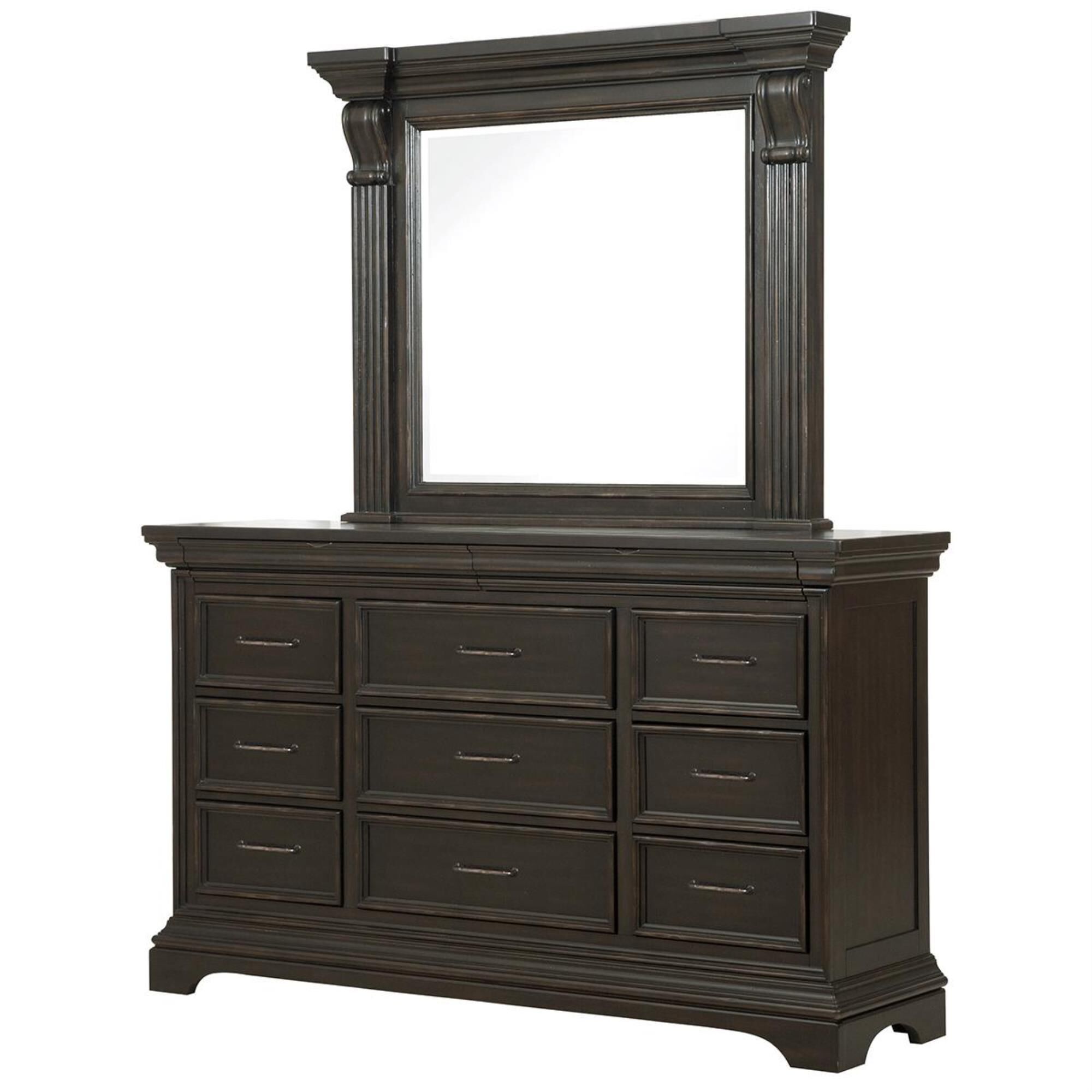 Nicolette Home Caldwell 4 Piece Queen Bedroom Set in Dark Expresso