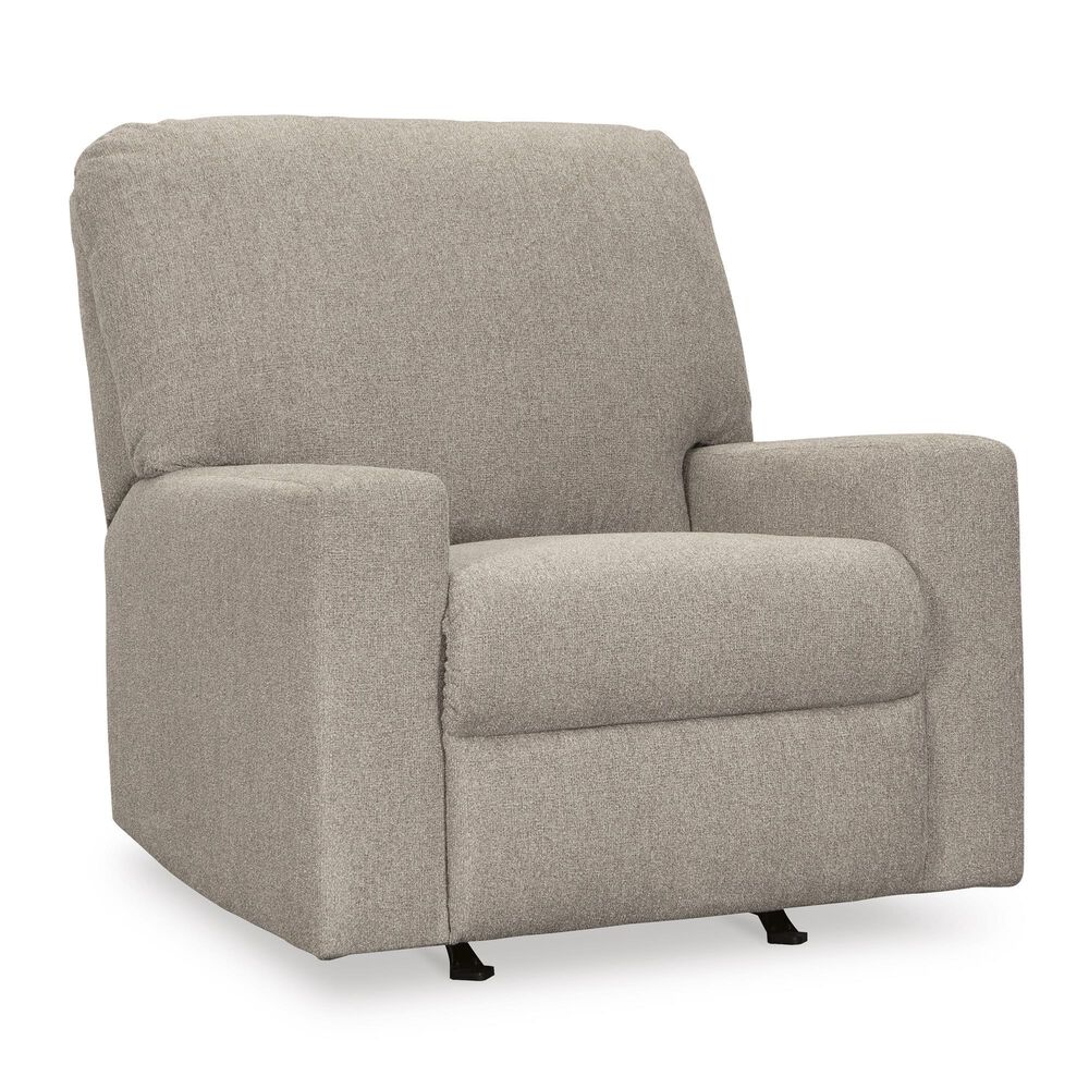 Ashley Deltona Manual Rocker Recliner in Parchment, , large