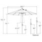 Treasure Garden Treasure Garden Umbrella with Stand in Charcoal , , large
