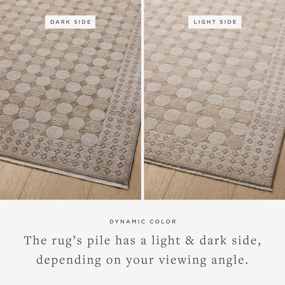 Amber Lewis x Loloi Cali 6&#39;7&quot; x 9&#39;2&quot; Taupe and Natural Area Rug, , large