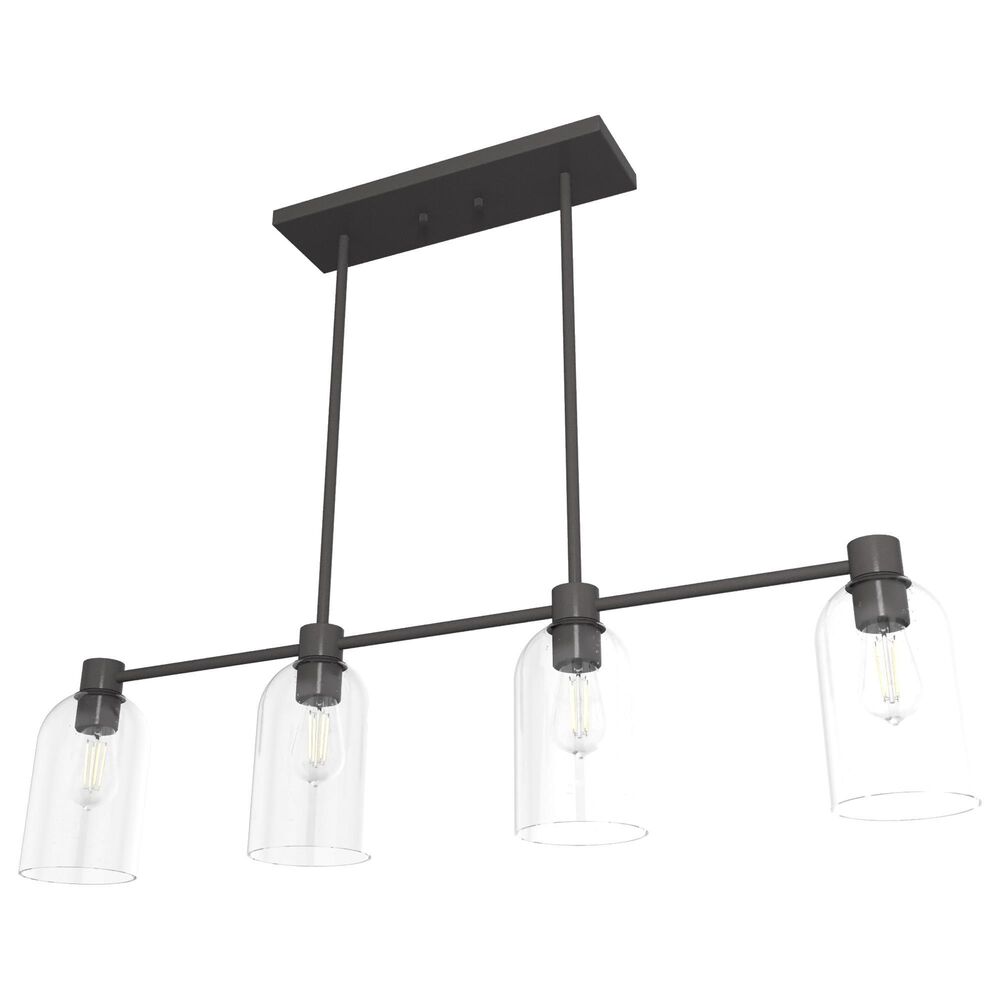 Hunter Lochmeade 4-Light Linear Chandelier in Noble Bronze, , large