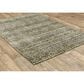Oriental Weavers Atlas Stripe 747A0 10" x 13"2" Green Area Rug, , large