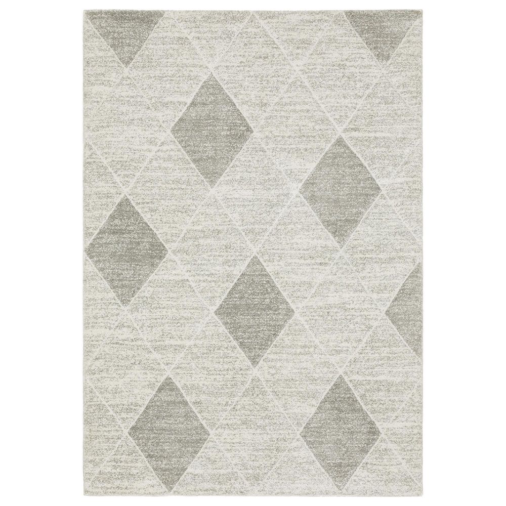 Oriental Weavers Cambria Lattice 5"3" x 7"6" Grey Area Rug, , large