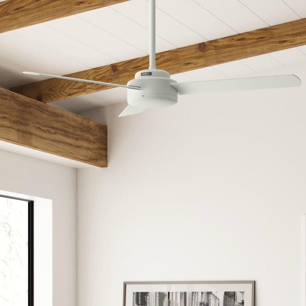 Hunter Presto 52&quot; Ceiling Fan in Matte White, , large