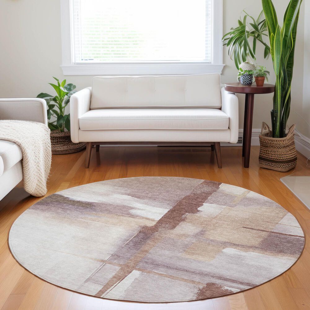 Dalyn Rug Company Ravenna RN9 8&#39; Round Blush Area Rug, , large