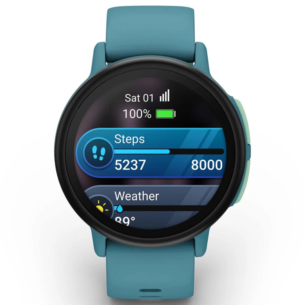 Garmin Bounce 2 Smartwatch 43 mm in Turquoise, , large