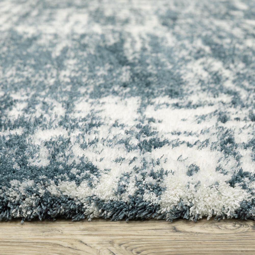 Oriental Weavers Galileo GAL08 Blue and Ivory 5&#39;3&quot; x 7&#39;6&quot; Area Rug, , large