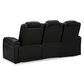 Ashley Caveman Den Power Reclining Sofa in Midnight, , large