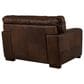 Bordeaux & Co Maxi 3-Piece Stationary Leather Living Room Set in Madison Espresso, , large