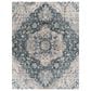 Surya Cardiff CDF-2307 Deep Teal, Blue, Light Gray, Medium Gray, Charcoal and Camel 2"7" x 3"11" Area Rug, , large