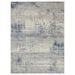 Nourison Rustic Textures Ivory, Deep Blue and Grey 9"3" x 12"9" Area Rug, , large