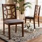 Baxton Studio Abilene Side Chair with Grey Cushion in Walnut Brown (Set of 2), , large
