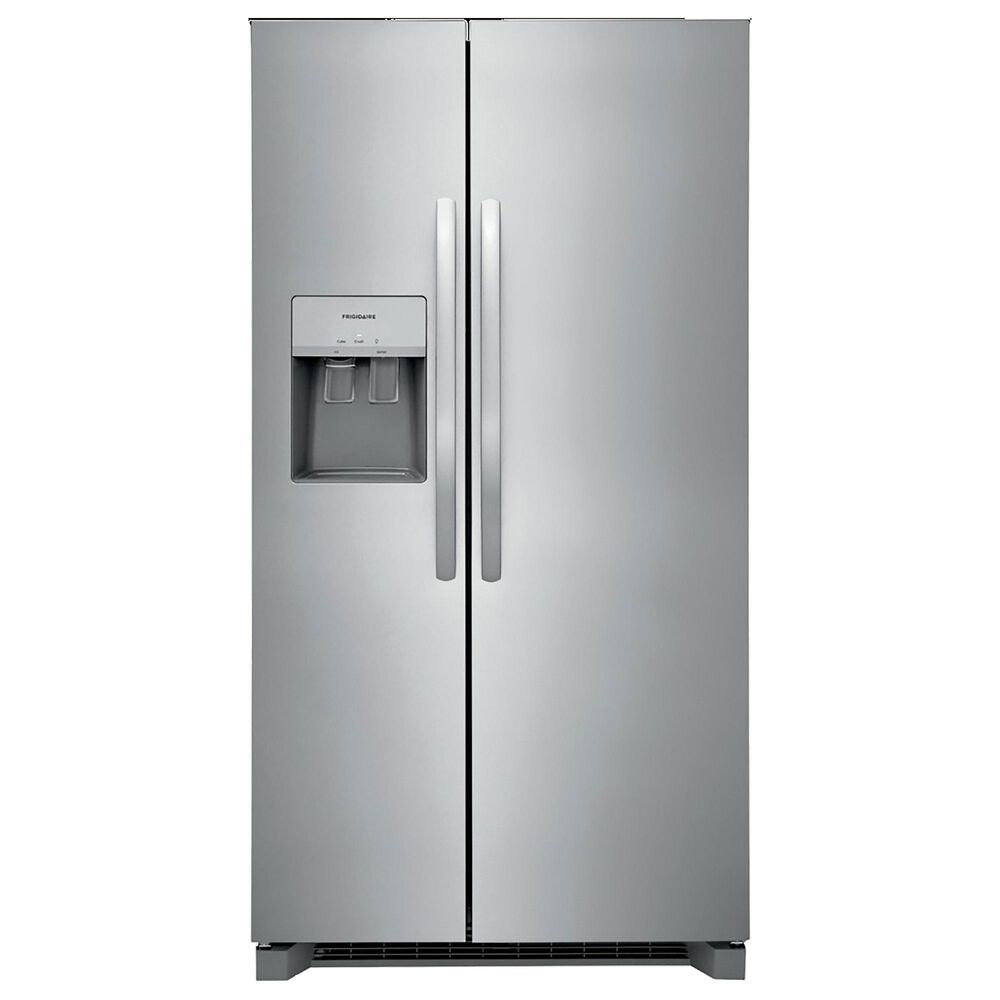 Frigidaire 4-Piece Kitchen Package with 25.6 Cu. Ft. Side-By-Side Refrigerator and 24&quot; Dishwasher with MaxDry in Stainless Steel, , large