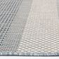 Central Oriental Melbourne Elletta 7"10" x 9"10" Vanilla and Lagoon Area Rug, , large