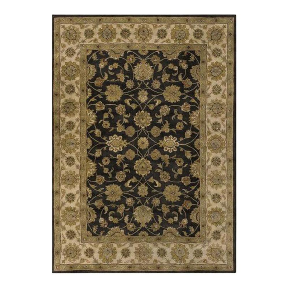 Surya Crowen CRN-6009 2' x 3' Black/Olive Scatter Rug, , large