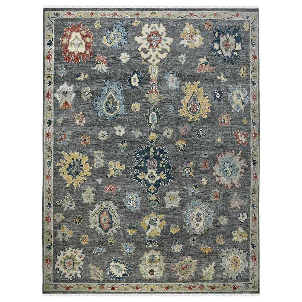 Amer Rugs Jaigarh 10" x 14" Pebble Gray and Ivory Area Rug, , large