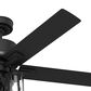 Hunter Lawndale 52" Outdoor Ceiling Fan with LED Lights in Matte Black, , large
