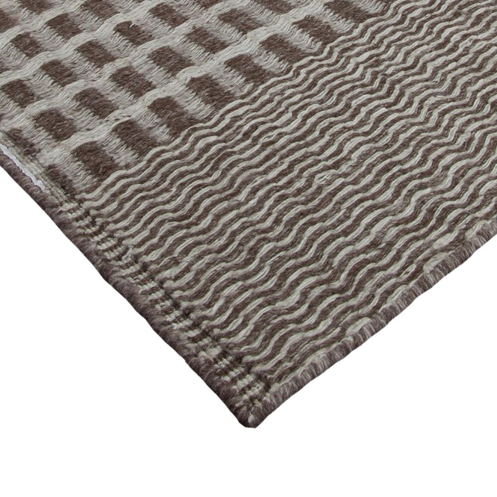 Harounian Rugs Kilim Casablanca 6&#39; x 9&#39; Brown and Natural Area Rug, , large