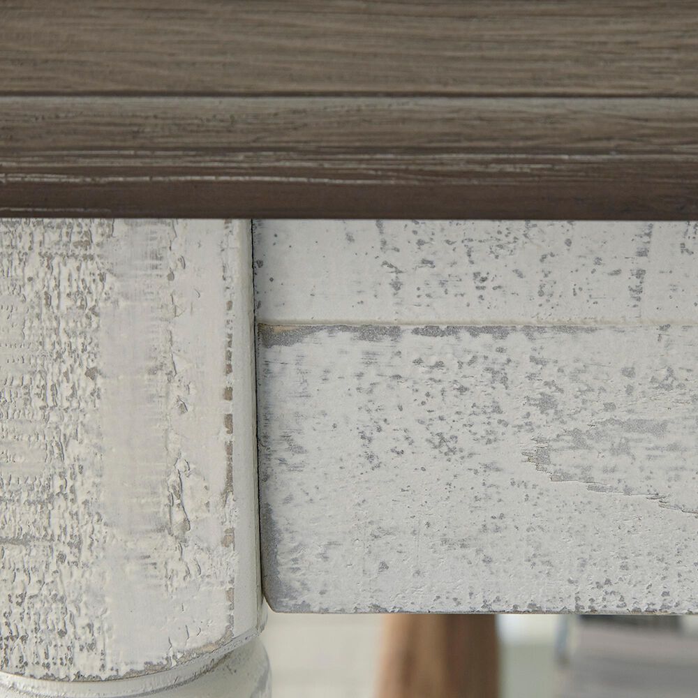 Ashley Havalance Lift Top Coffee Table in Weathered Gray and Vintage White, , large