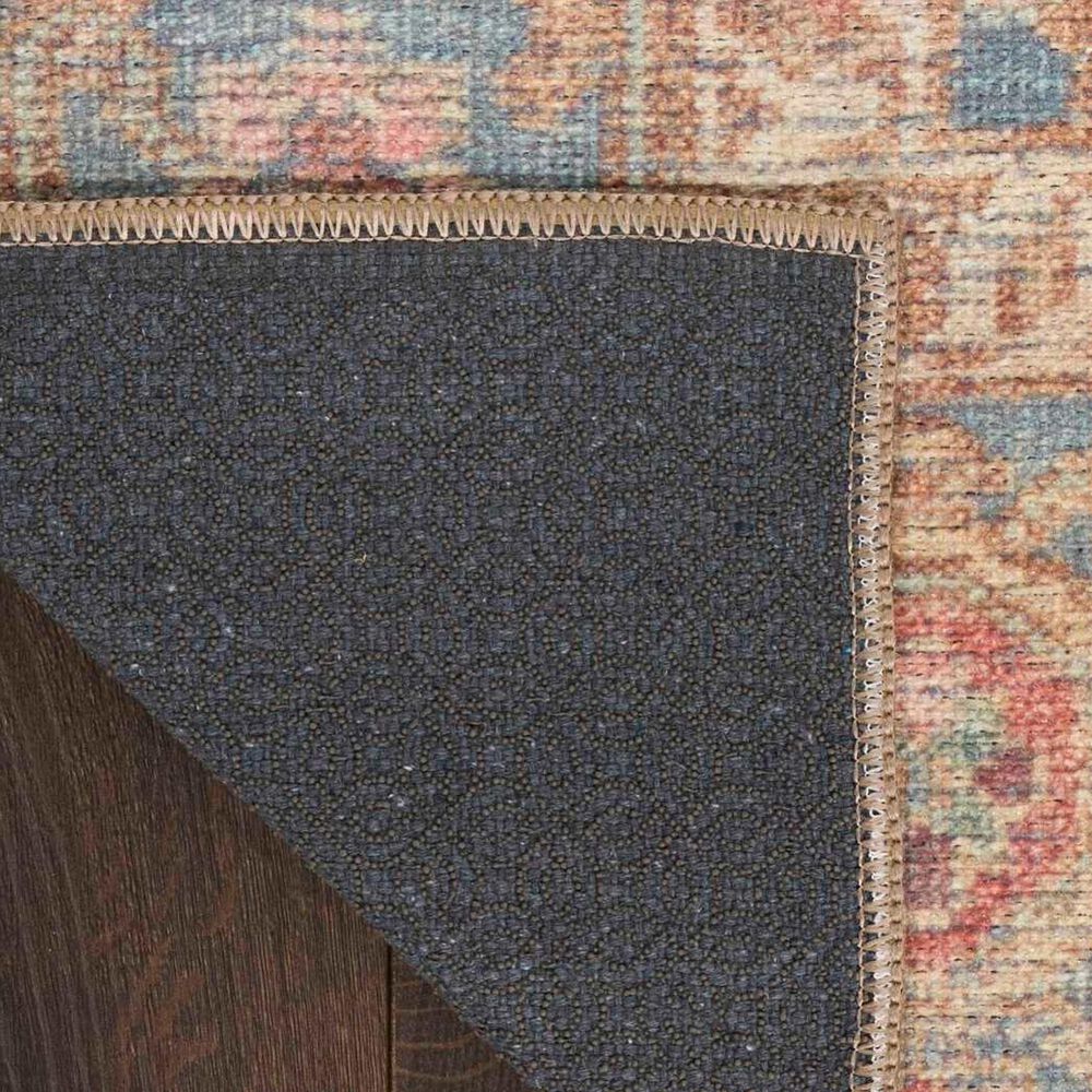 Nourison Vintage Washables Navy and Multicolor 9'10" x 13'2" Area Rug, , large