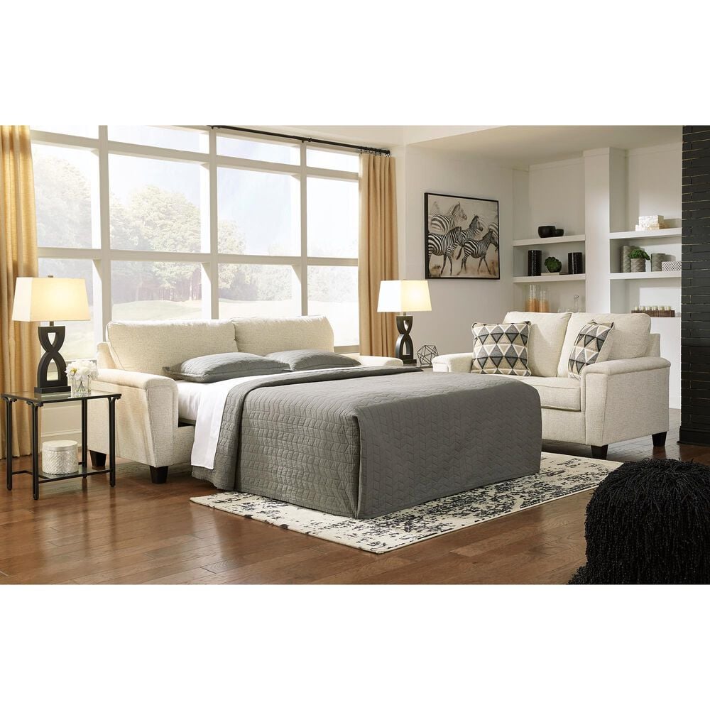 Ashley Abinger Stationary Queen Sofa Sleeper in Natural, , large
