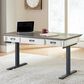 Wycliff Bay Hartford 60" Electric Sit and Stand Desk in Gray, White and Black, , large