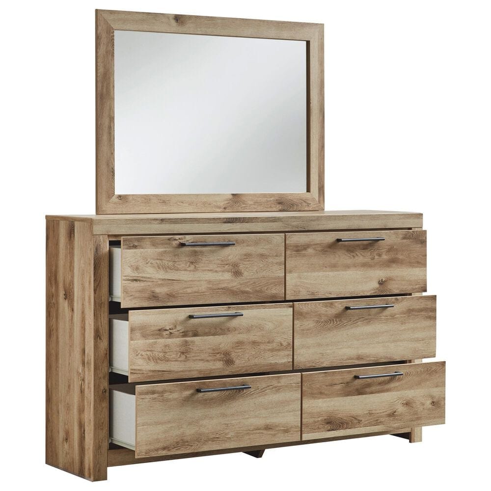 Ashley Hyanna Dresser and Mirror in Tan, , large