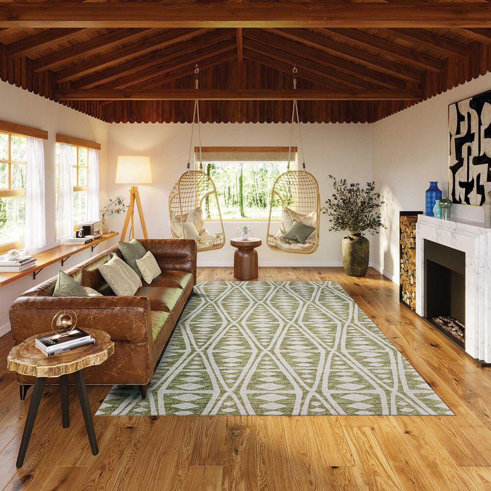 Dalyn Rug Company Sedona Southwestern 8&#39; x 10&#39; Moss Indoor/Outdoor Area Performance Rug, , large