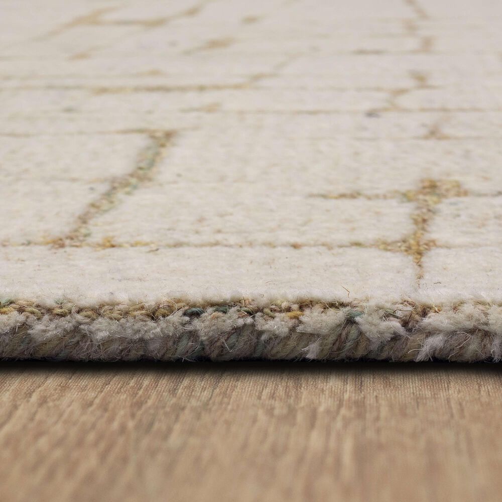 Karastan Forsyth Park Taylor Square Ivory 5'3" x 7'10" Area Rug, , large