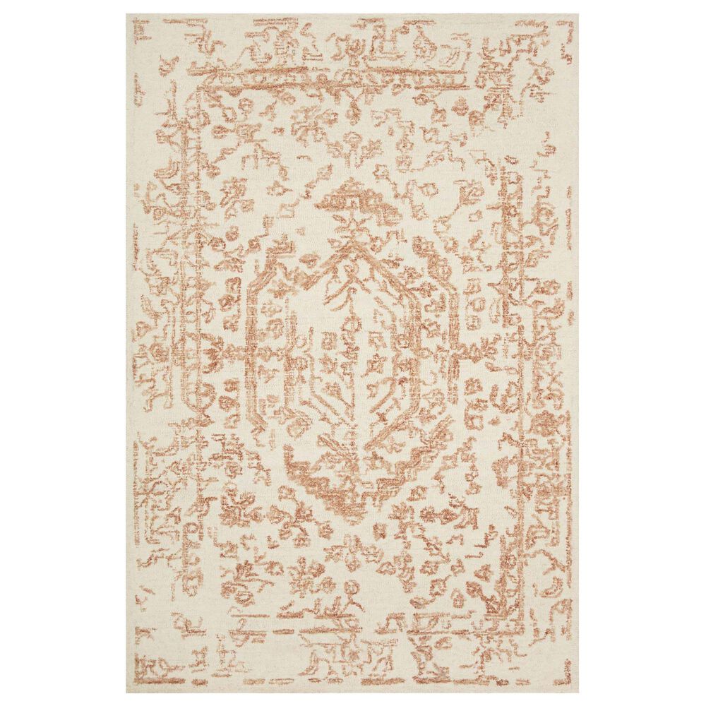 Magnolia Home Annie ANN-01 8"6" x 12" White and Rust Area Rug, , large