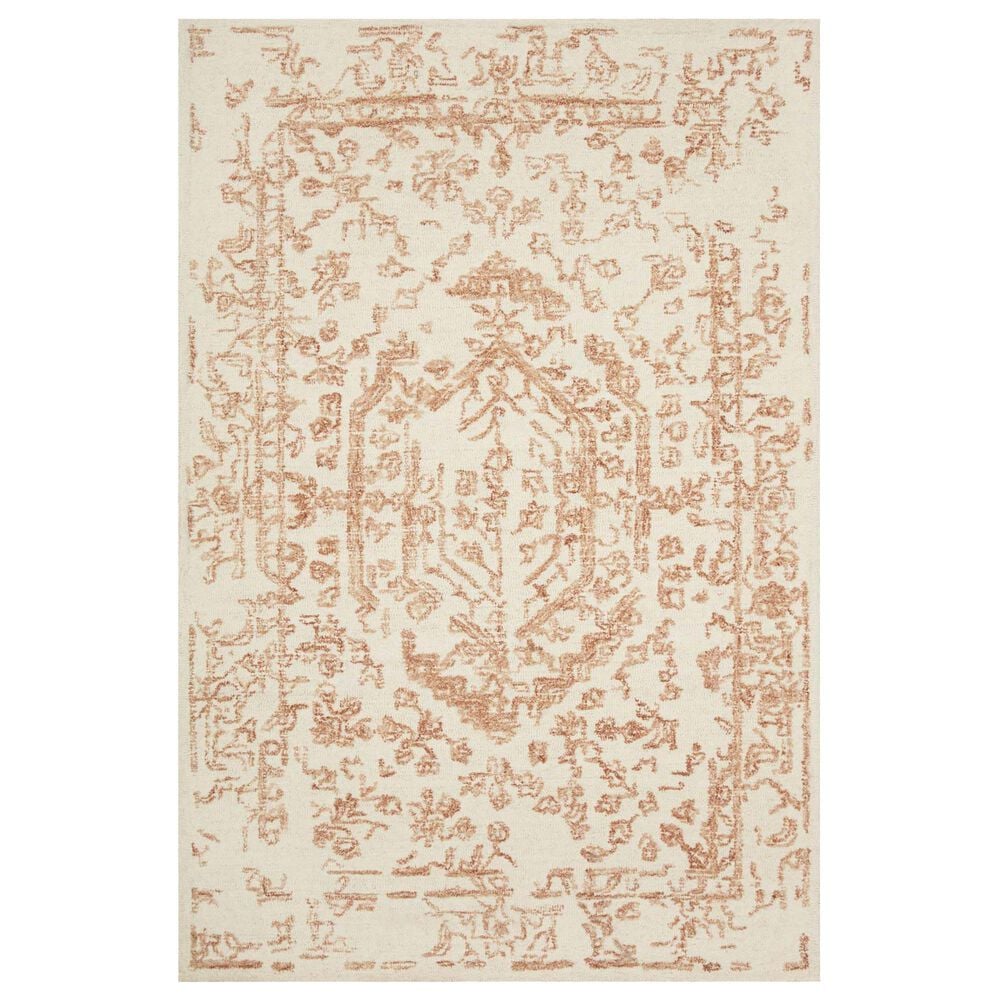 Magnolia Home Annie ANN-01 8"6" x 12" White and Rust Area Rug, , large