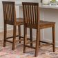 Linon Home Decor Percival Counter Stool in Rich Walnut (Set of 2), , large