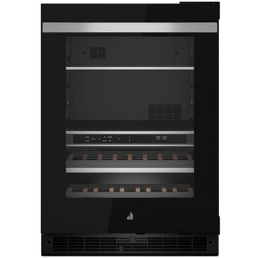 Jenn-Air NOIR 24" Built-In Undercounter Beverage Center Right Swing Black Stainless Steel, , large