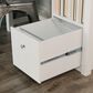 Walker Edison Clara Deluxe Desk in White, , large