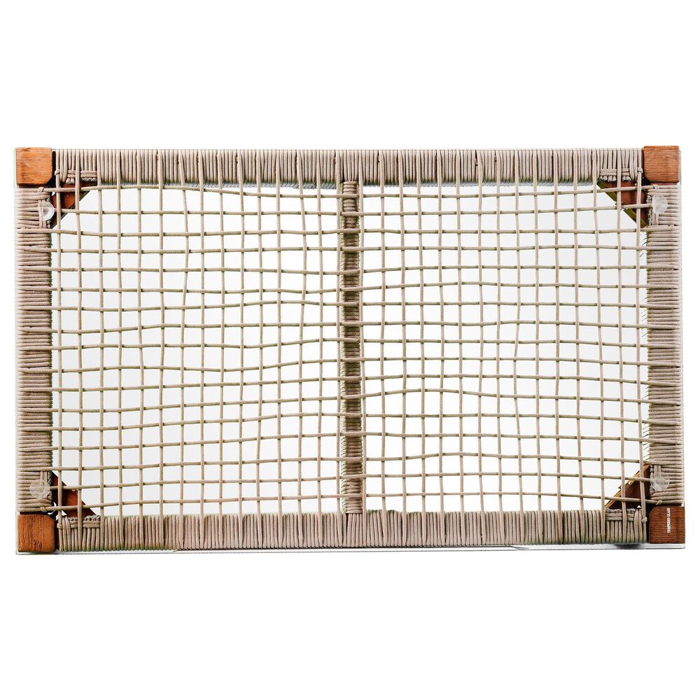 Southern Enterprises Brendina 4-Piece Conversation Set in Oiled Acacia and Natural, , large