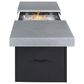 Slate and Company Rectangular Functional Fire Pit in Black and Concrete, , large