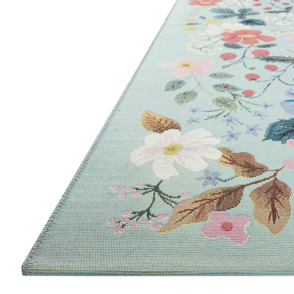 Rifle Paper Co Perennial Strawberry Fields 5&#39;3&quot; x 7&#39;8&quot; Mint Area Rug, , large