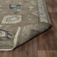 RIZZY Ashton 6" x 9" Brown Area Rug, , large