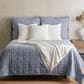 Ann Gish Panama King Sham in Marine, , large