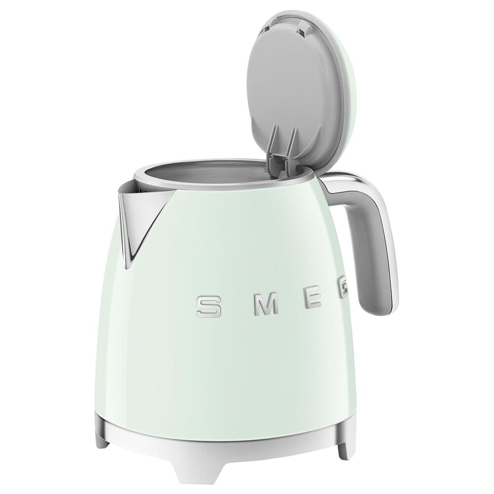 SMEG 3-Cup Stainless Steel Retro Style Mini Electric Kettle in Pastel Green, , large