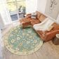Dalyn Rug Company Hatay HY2 8" Round Teal Area Rug, , large
