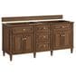 James Martin Vanities Lorelai 72"Double Vanity in Mid-Century Walnut with 3 cm Charcoal Soapstone Quartz Top, , large