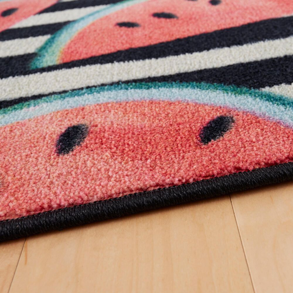 Karastan Prismatic  Z0440 A402 3&#39;4&quot; x 5&#39; Pink Kids Area Rug, , large