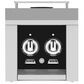 Hestan 12" Built-In Liquid Propane Double Side Burner in Stealth Black, , large